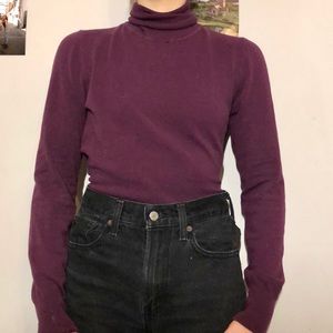 Plum Turtleneck